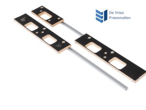 Bladscharnier mal 89 mm met 4e scharnier 27mm incl. tweedelig aluminium profiel